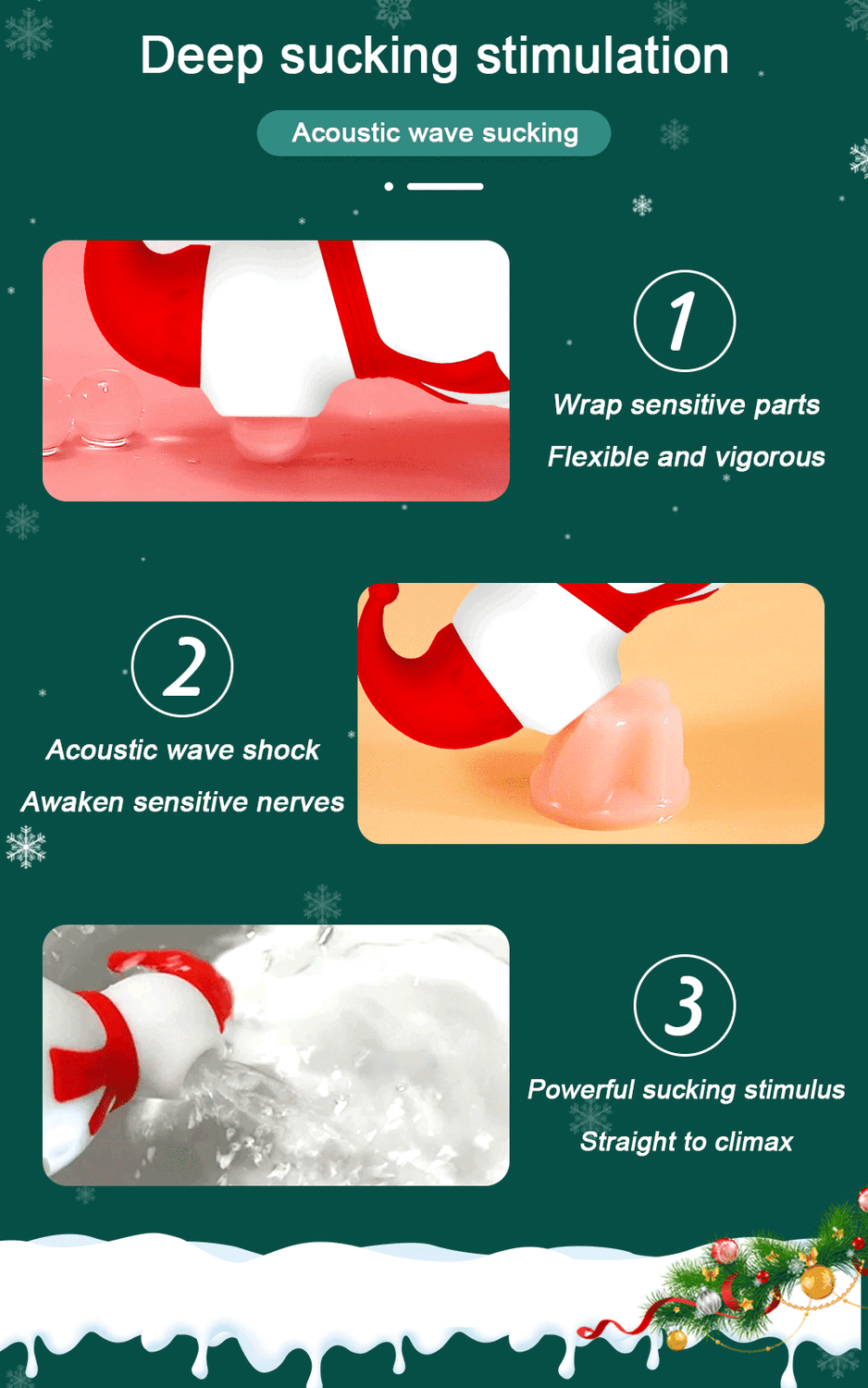 Succionador muñeco de nieve