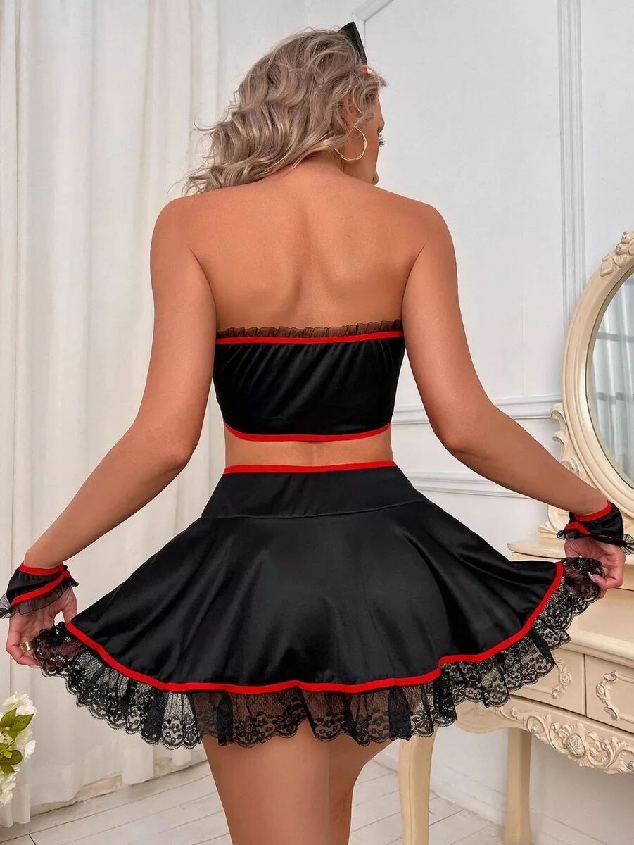 TRAJE DE ENFERMERA NEGRO