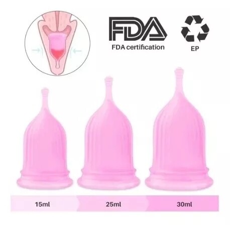 Juego de copas menstruales