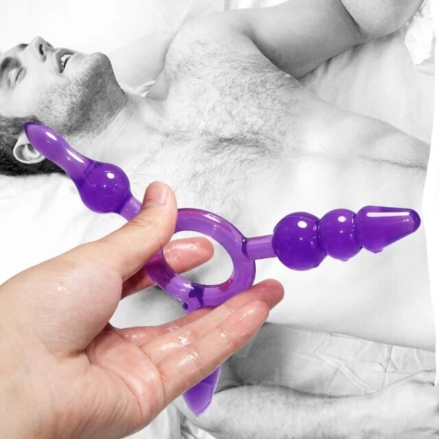 Plug anal de silicona con  3 puntas