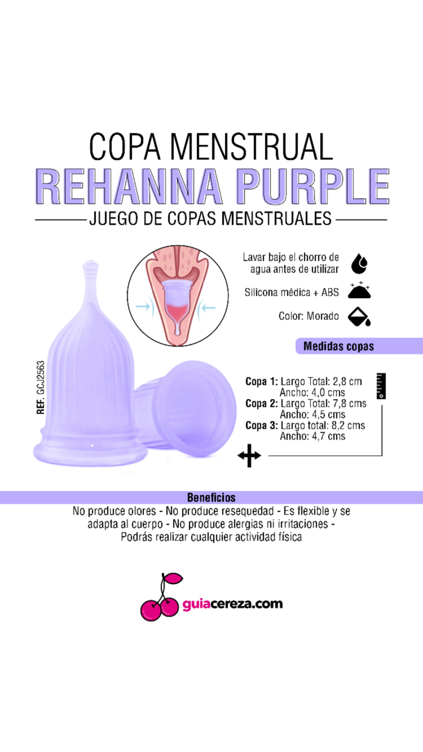 Juego de copas menstruales