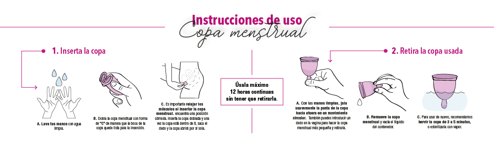Juego de copas menstruales