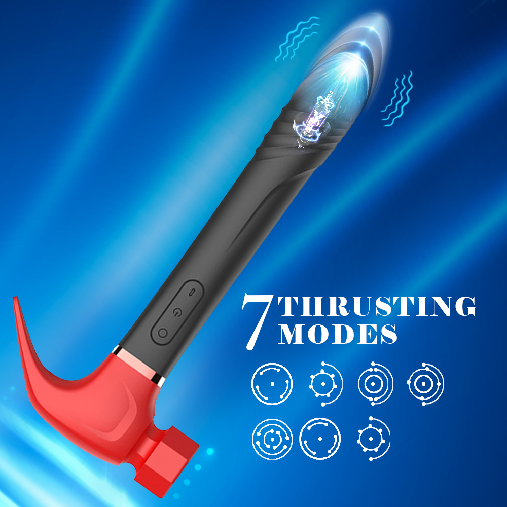 Martillo Telescópico, Succionador y Vibrador 3 en 1