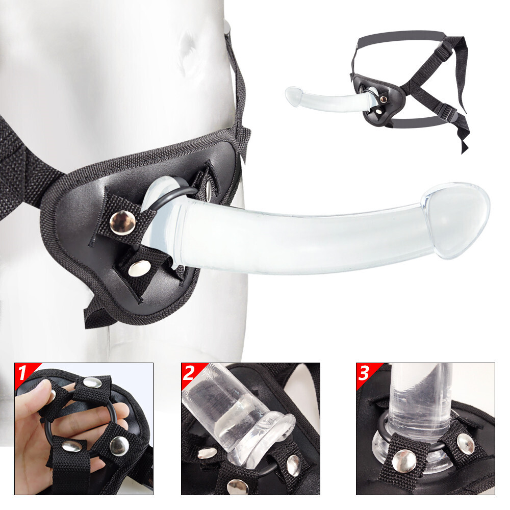 Consolador liso de gel
