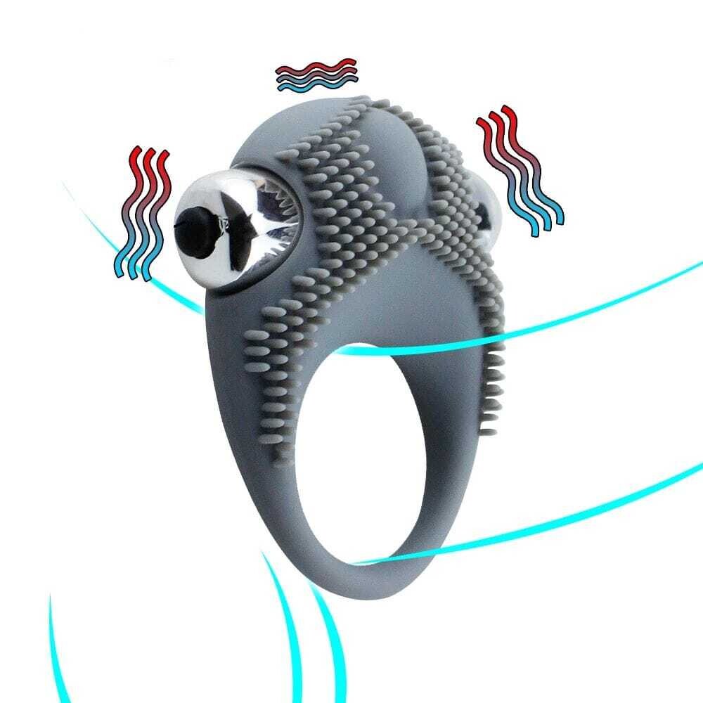 Anillo vibrador texturizado para pene