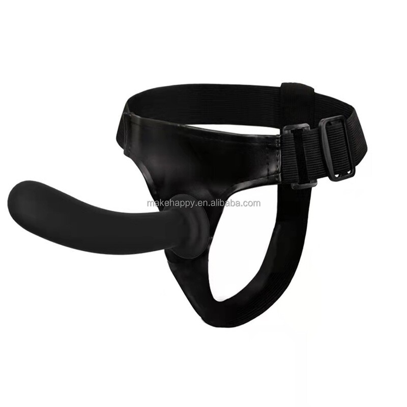 Strap-on, arnes con dildo liso elegante L