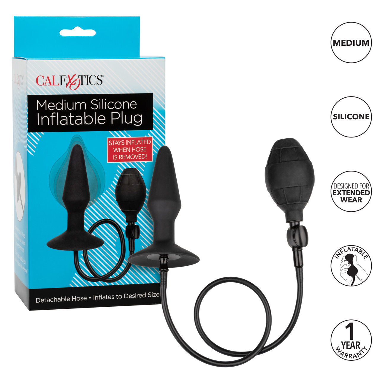 Plug Inflable Mediano Calexotics® Silicona
