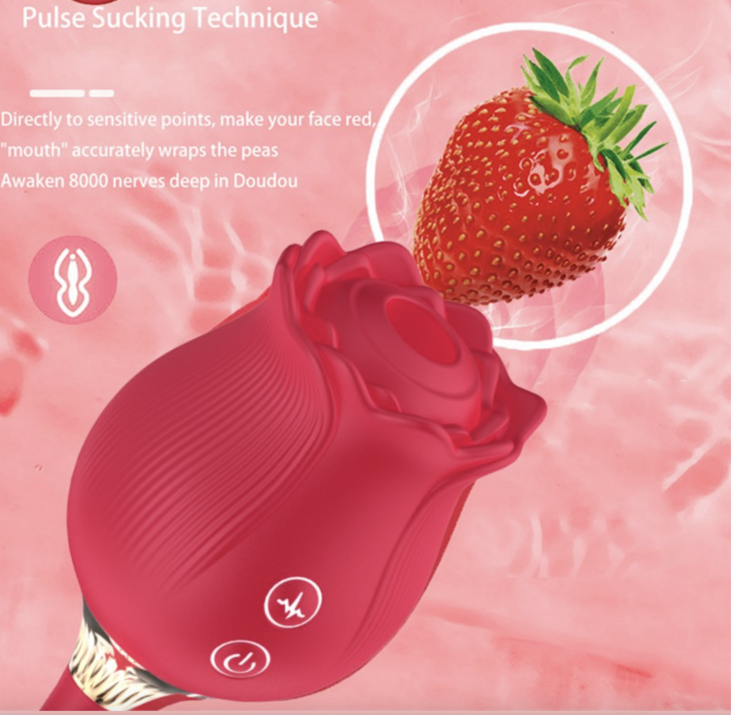 Succionador  y Vibrador Telescópico Rosita