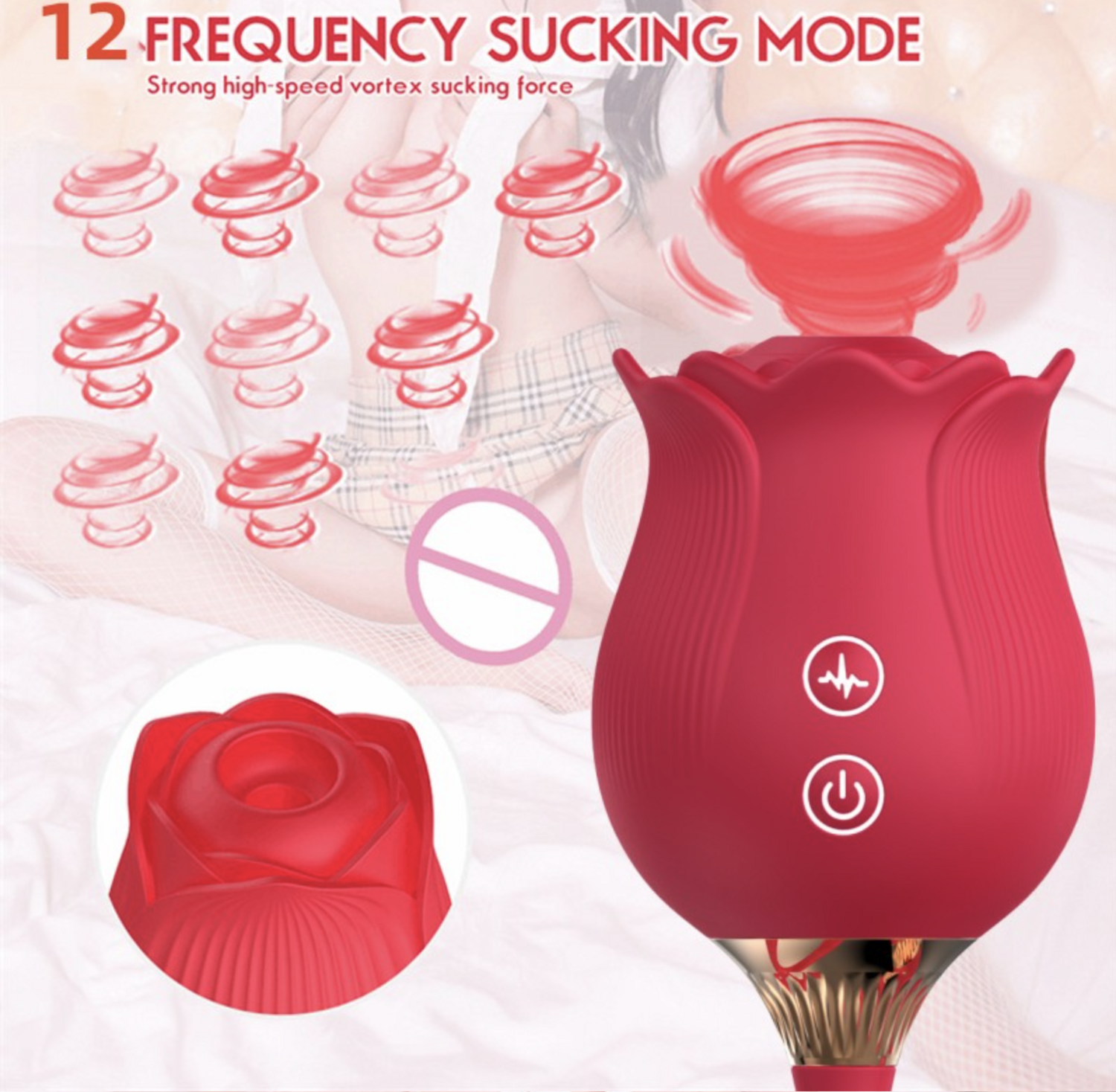 Succionador  y Vibrador Telescópico Rosita