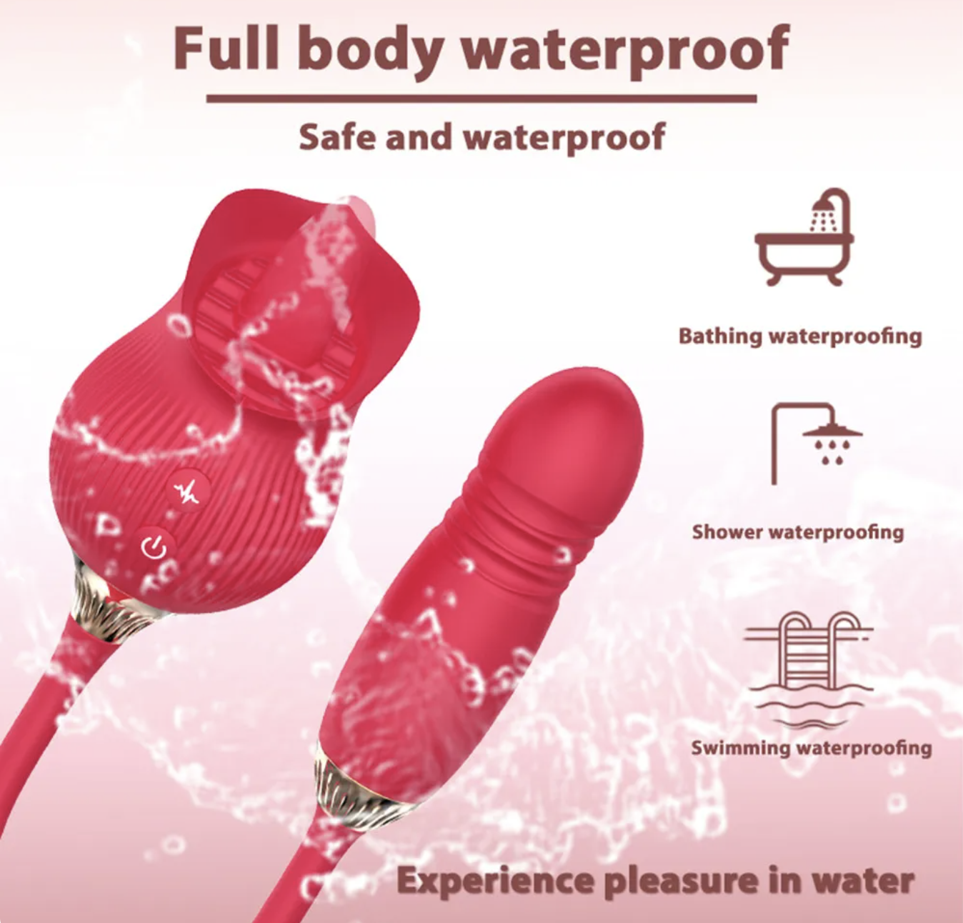 Vibrador Telescópico con Lengua Rosita
