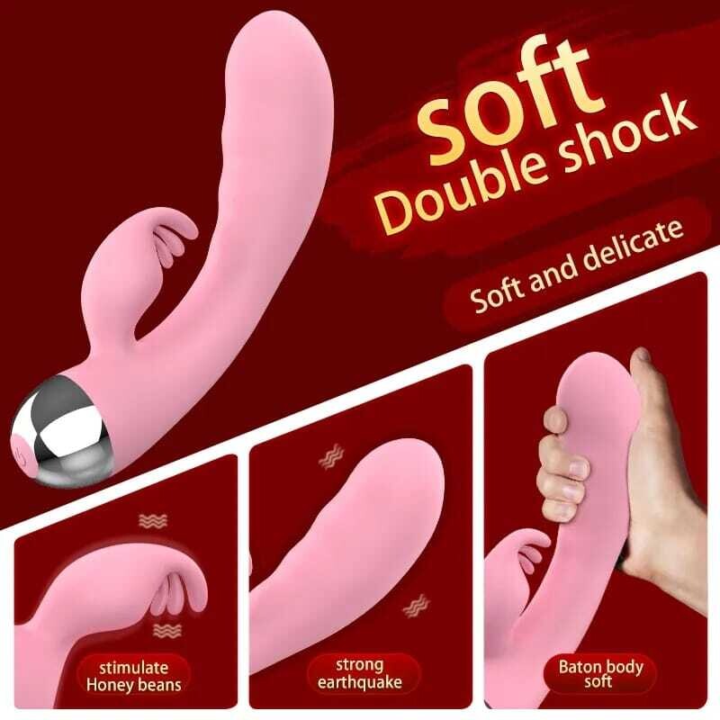 Vibrador estimulador de Clítoris  Y Punto G curvo