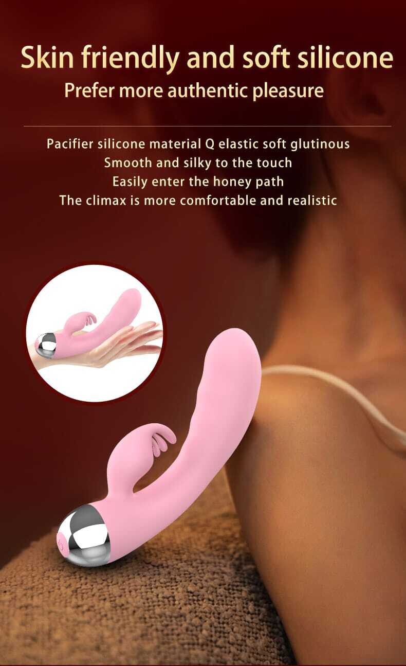 Vibrador estimulador de Clítoris  Y Punto G curvo