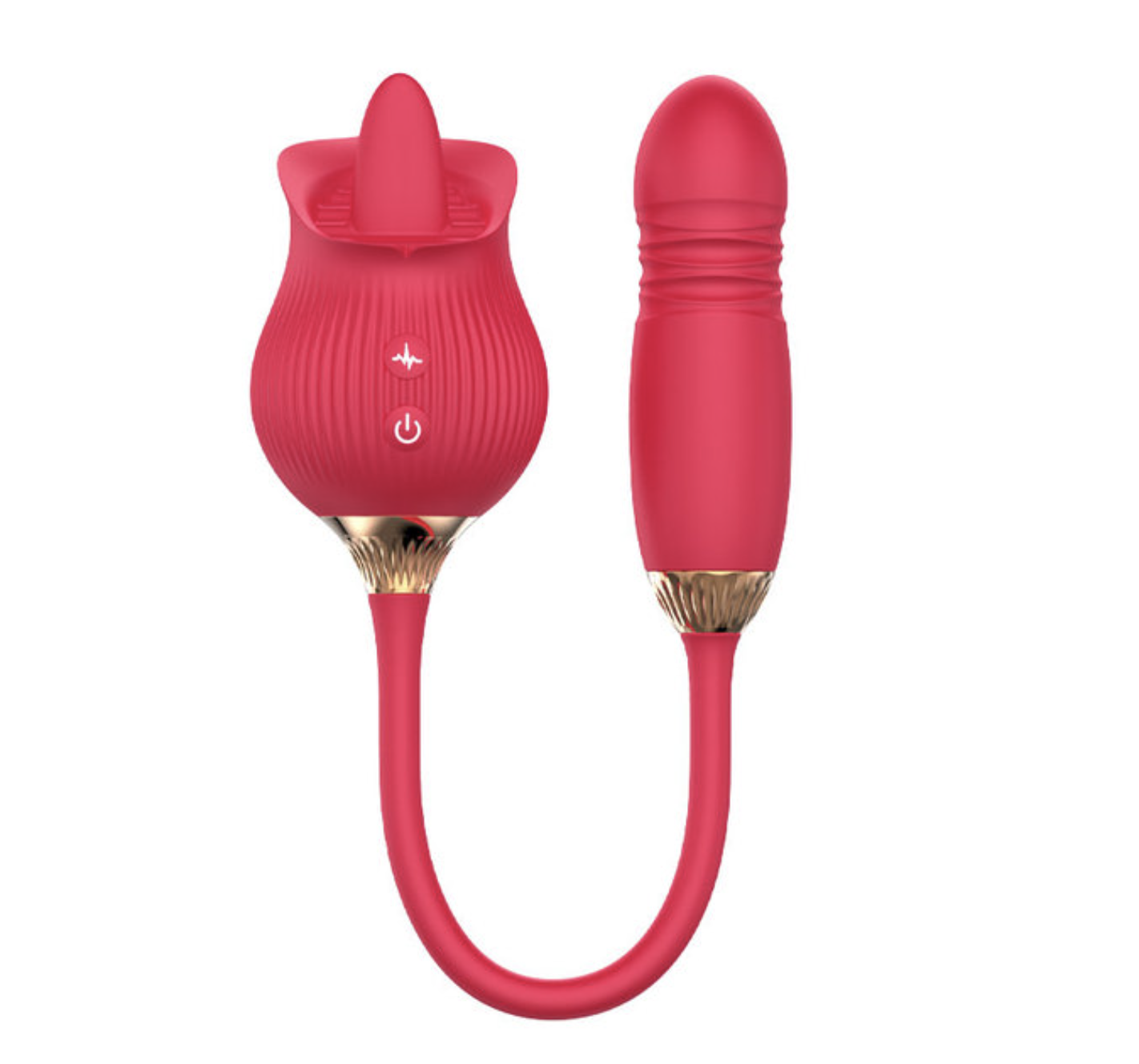 Vibrador Telescópico con Lengua Rosita