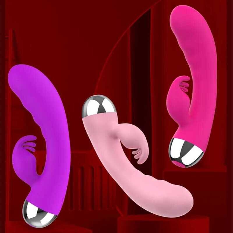 Vibrador estimulador de Clítoris  Y Punto G curvo