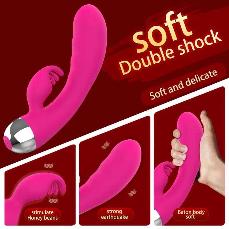 Vibrador estimulador de Clítoris  Y Punto G curvo