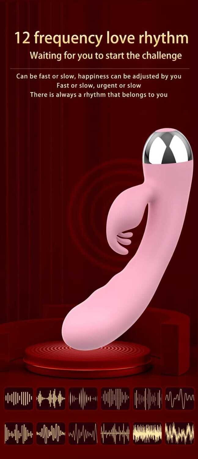 Vibrador estimulador de Clítoris  Y Punto G curvo