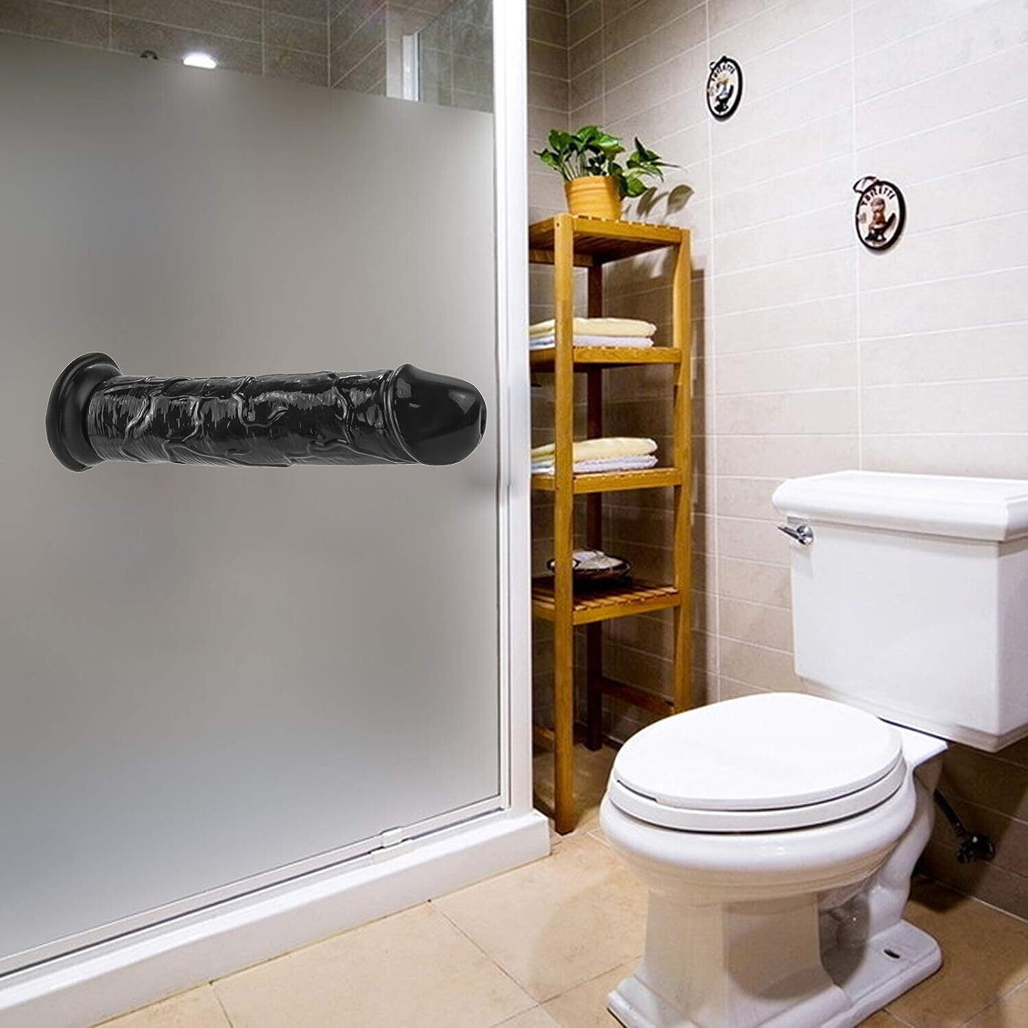 Dildo sin testículos XL Negro
