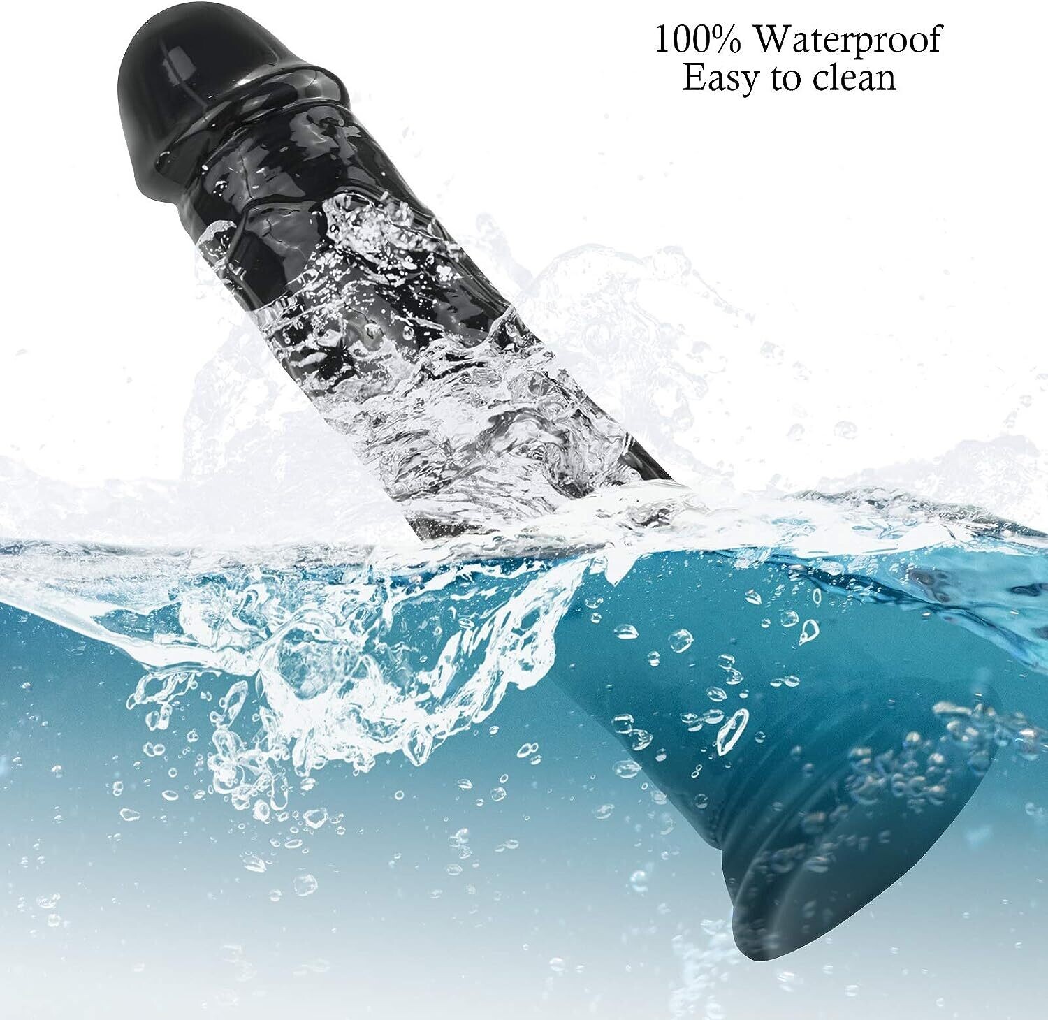 Dildo sin testículos XL Negro
