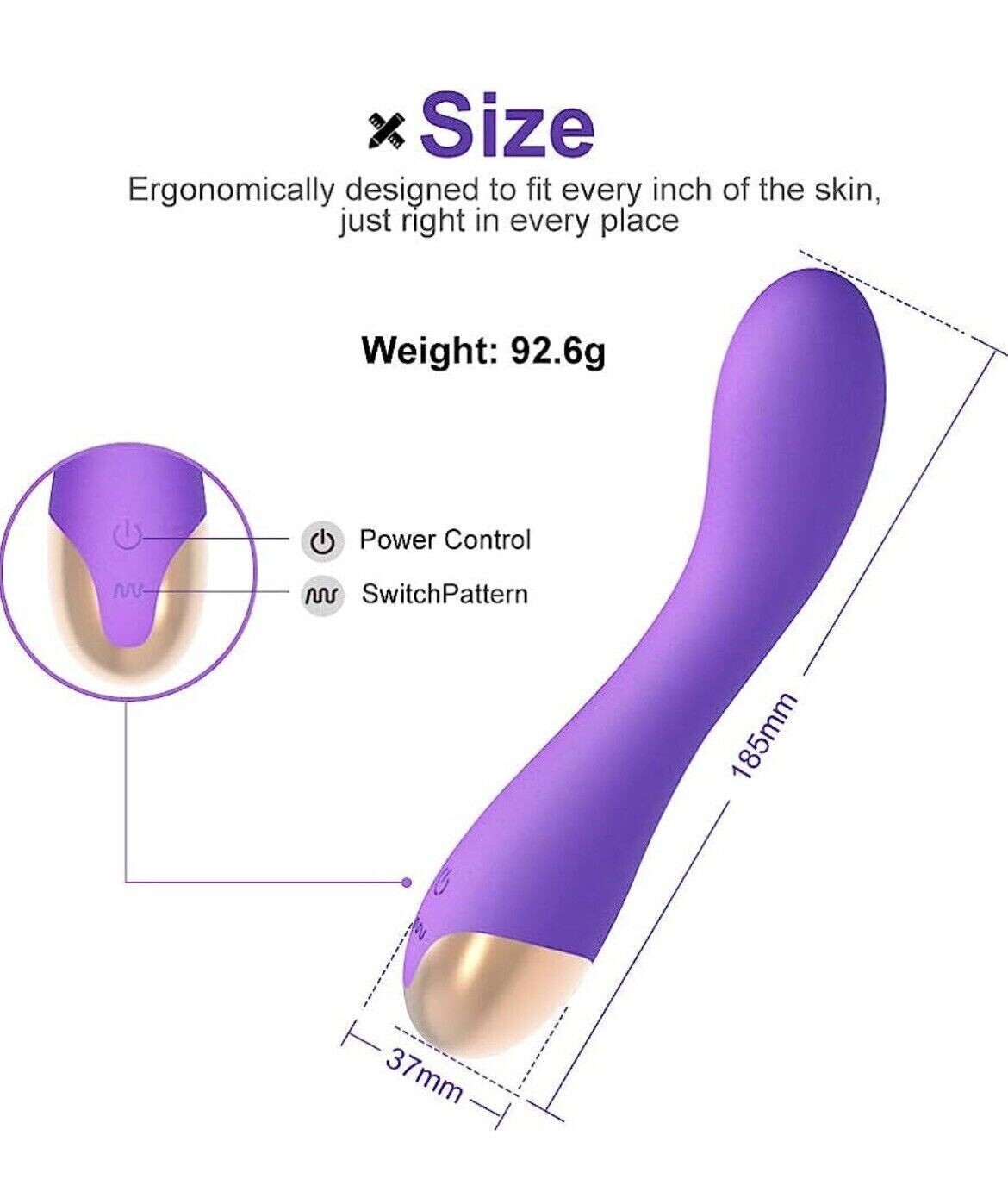 Vibrador Liso Multiples Velocidades