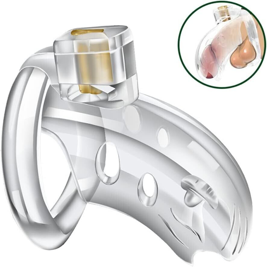Jaula de Castidad 3 Anillos Acrílica