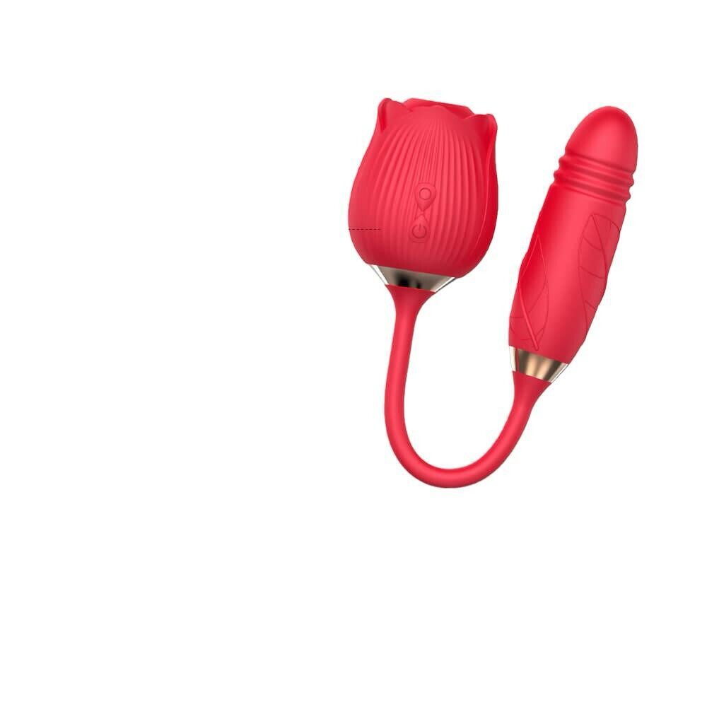 Estimulador y succionador  tipo rosa