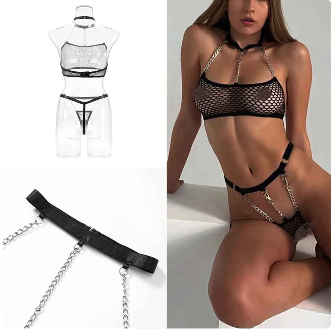 Exotico Trajecito Cosplay con Cadenas