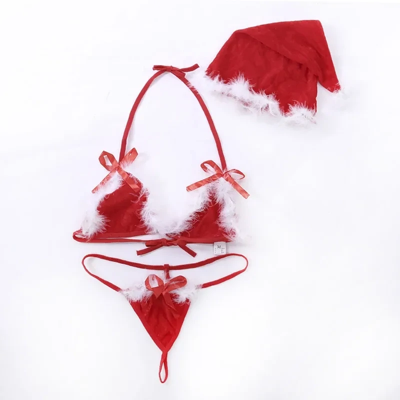 Sexy Traje de Santa Claus en Terciopelo