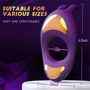 Anillo Vibrador con Diseño de Conejo
