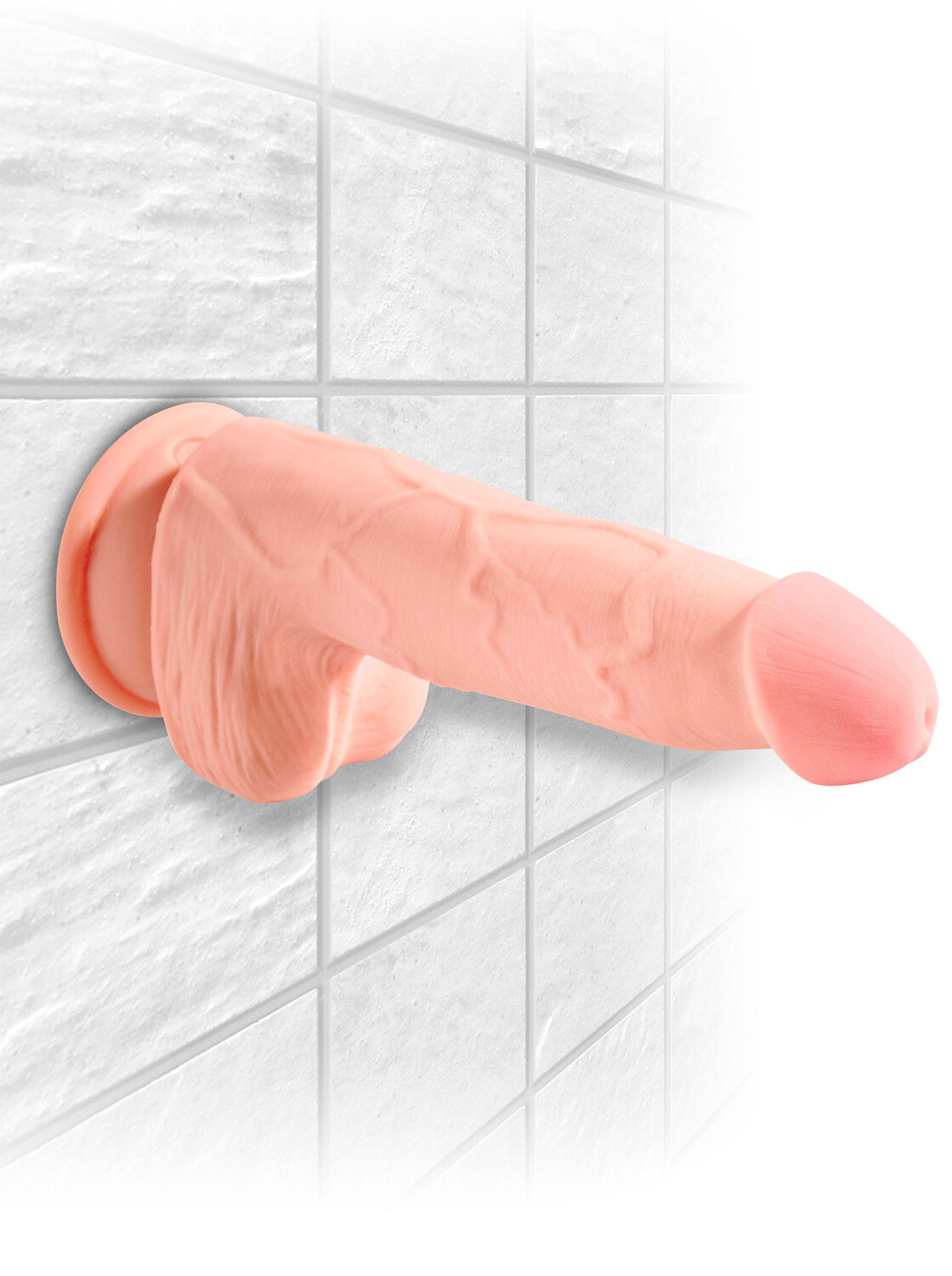 Dildo Realista Grueso - Glande Cónico 19 Cms