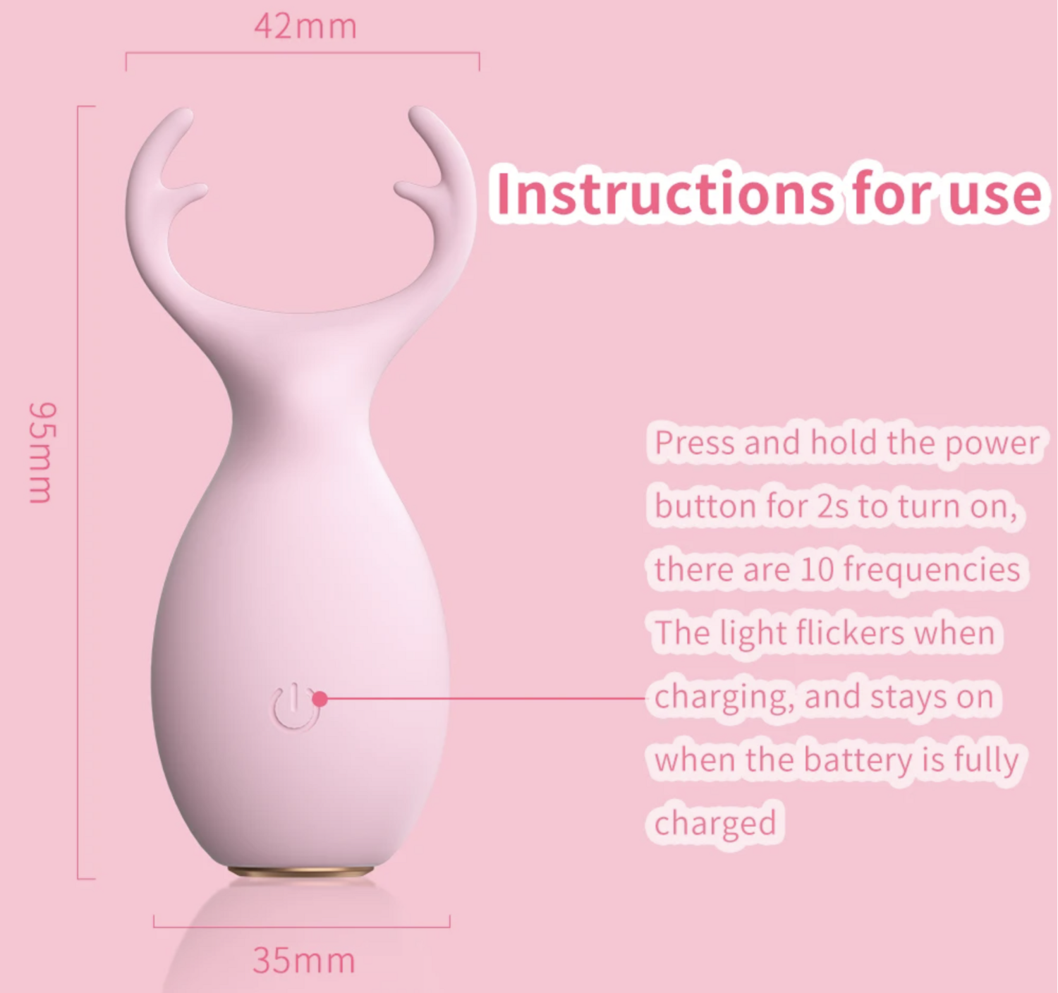 VIBRADOR PORTATIL We Love DEER (ALCE)