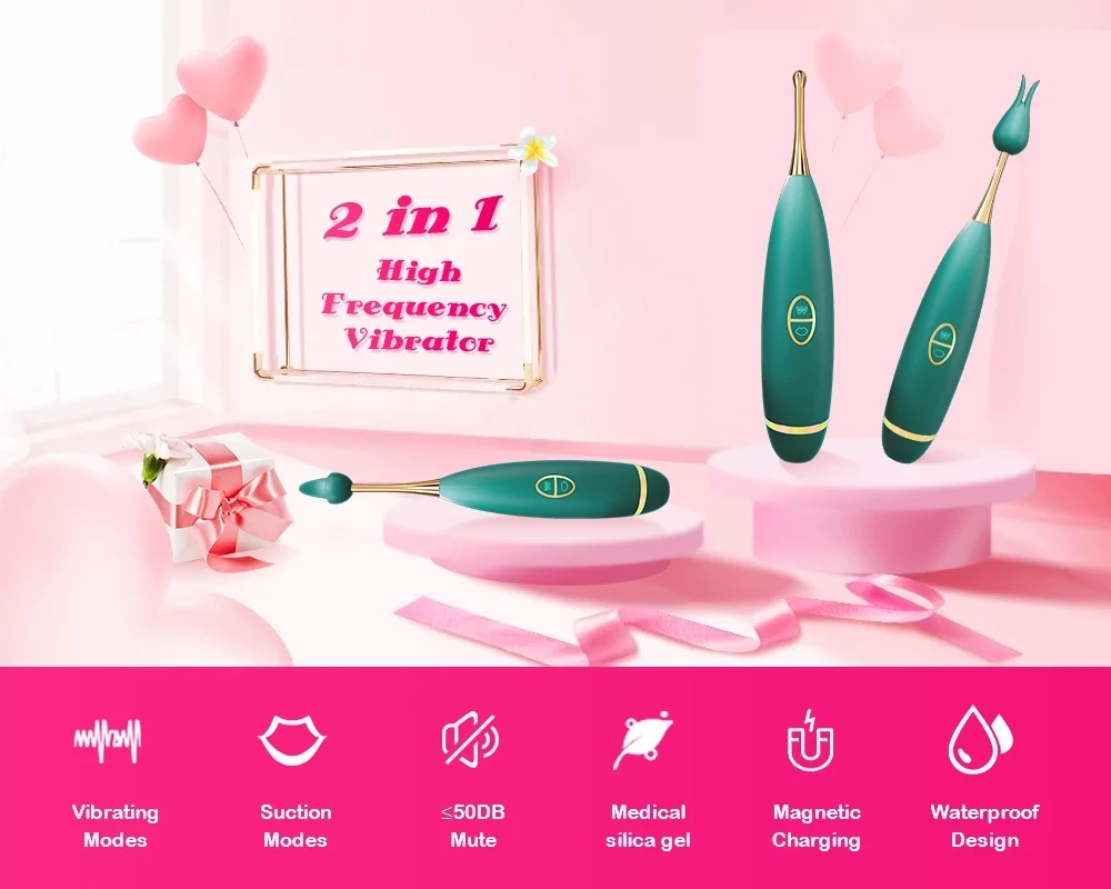 Vibrador y Succionador Tipo Lápiz