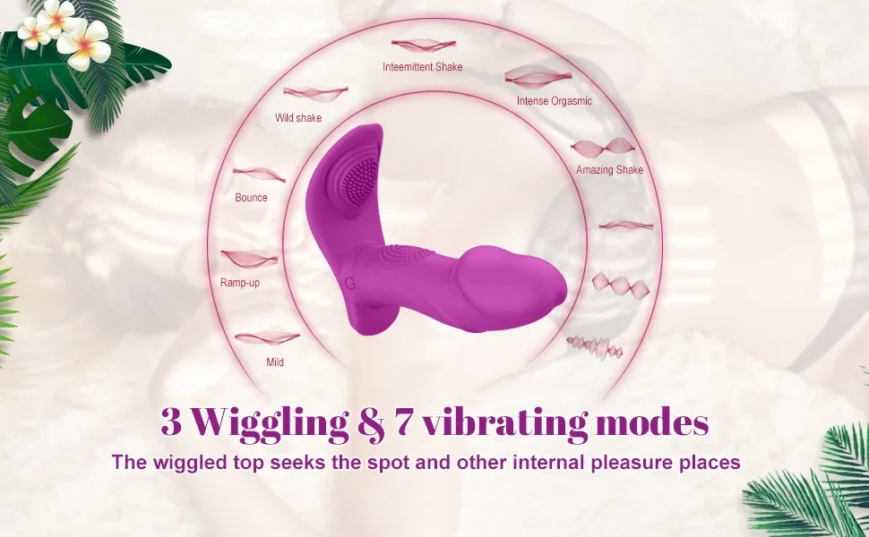 VIBRADOR PANTY con ALETEO DE DEDO CONTROL REMOTO