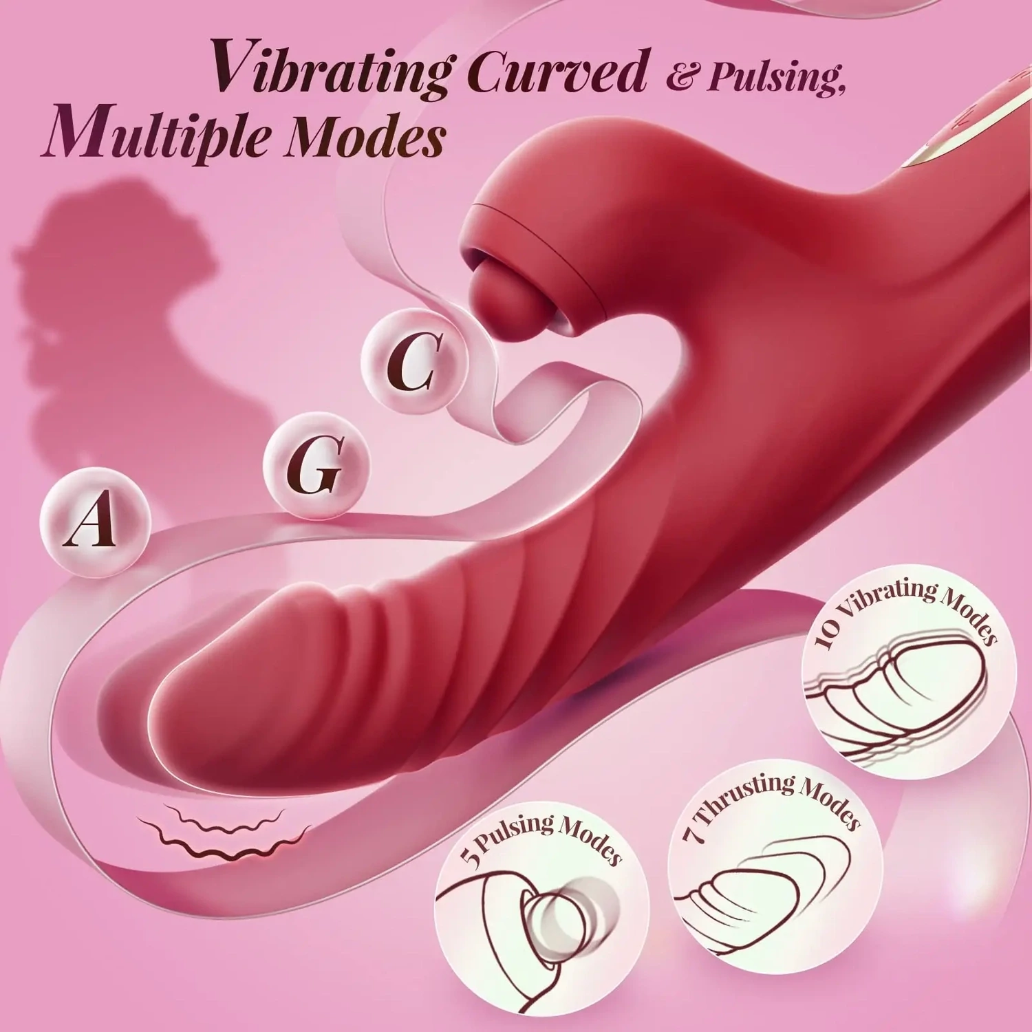 VIBRADOR MULTIFUNCIONAL DAPHNE 4 EN 1