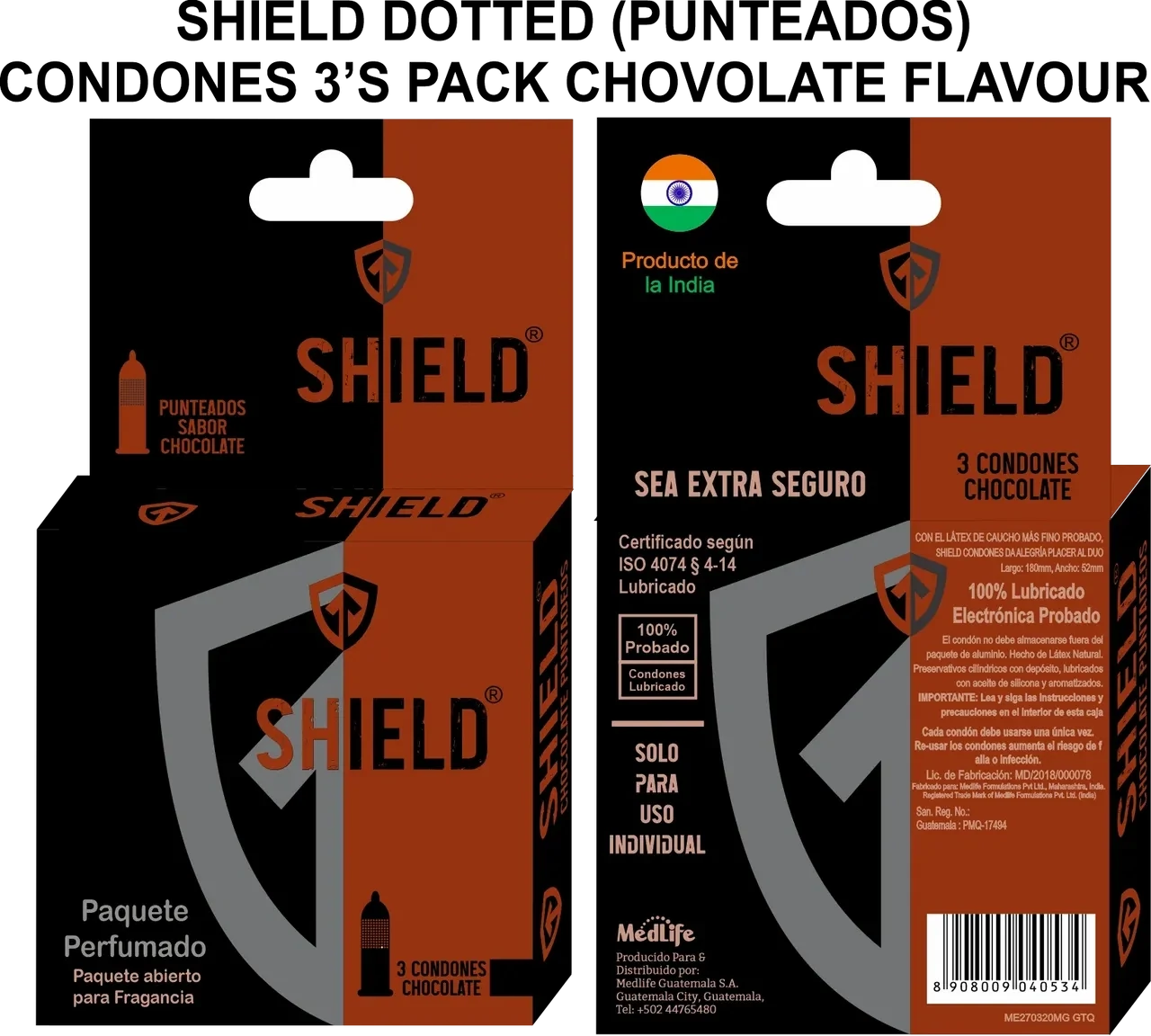 CONDONES SHIELD PUNTEADOS