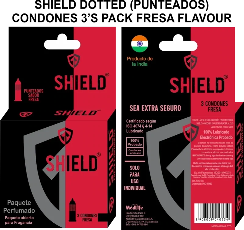 CONDONES SHIELD PUNTEADOS