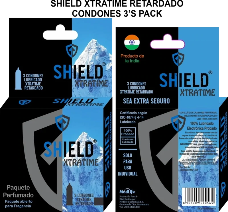 CONDONES SHIELD XTRATIME RETARDADO