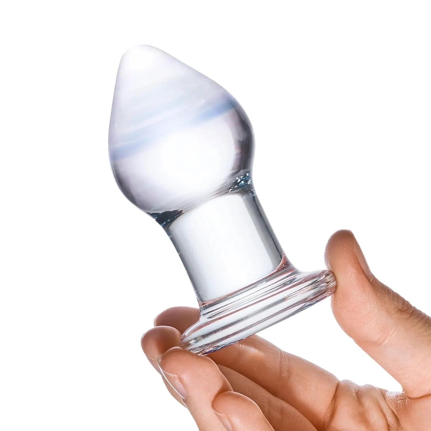 Plug de Vidrio Amatista 3.25&quot;