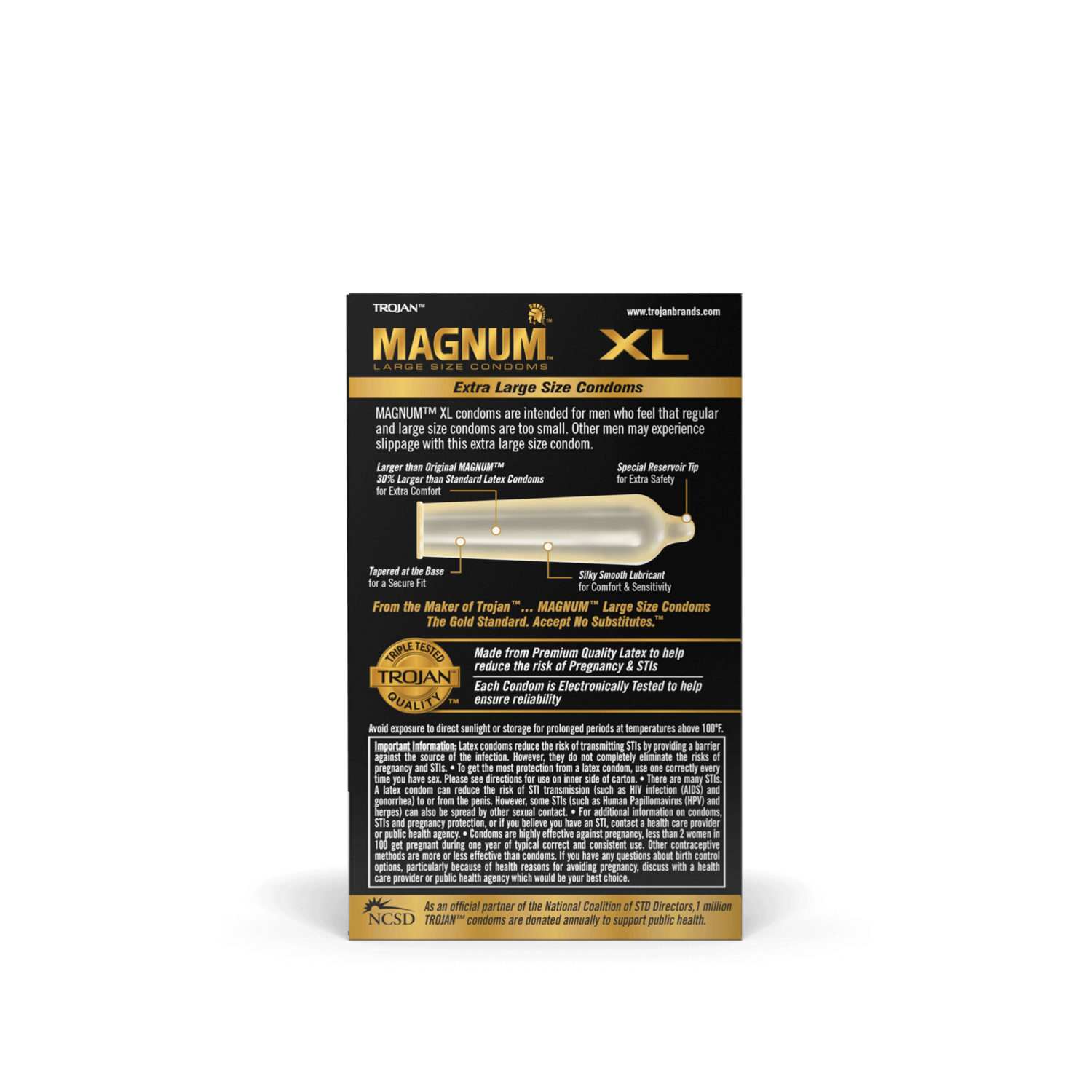CONDONES TROJAN MAGNUM XL 3PACK