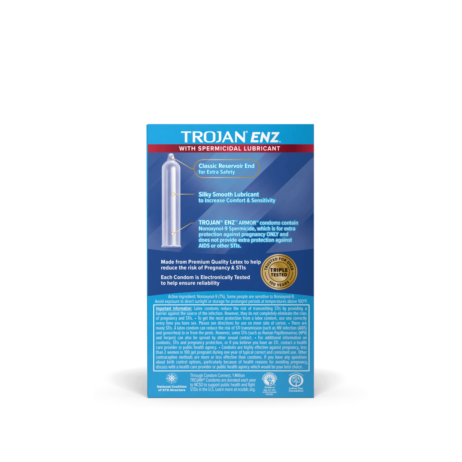 CONDONES TROJAN ESPERMICIDA ENZ ARMOR