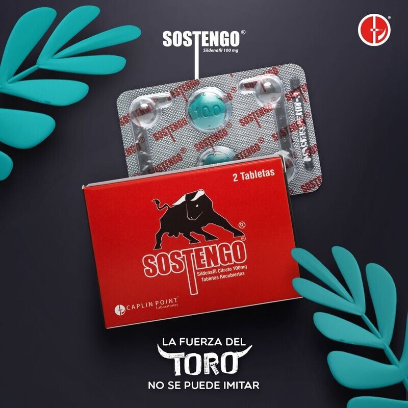 SOSTENGO SILDENAFIL 2 PASTILLAS 100mg