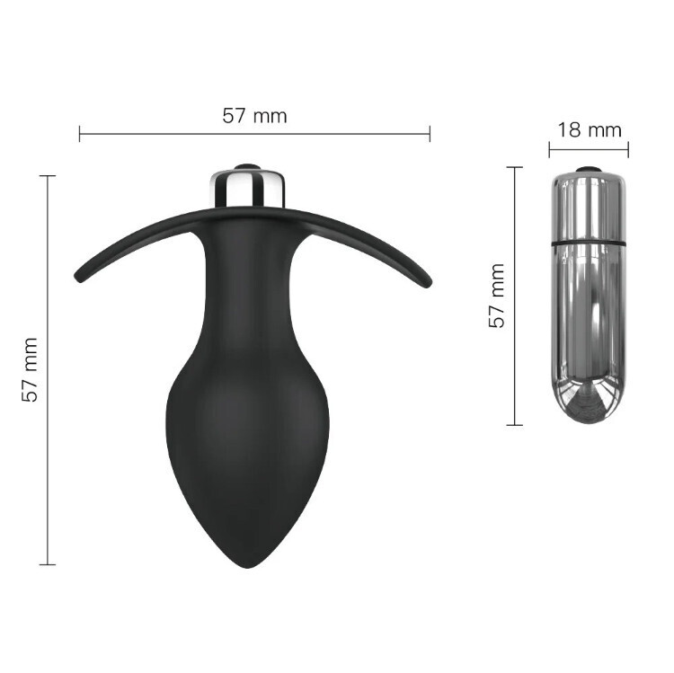 PLUG  ANAL DE SILICONA CON VIBRADOR