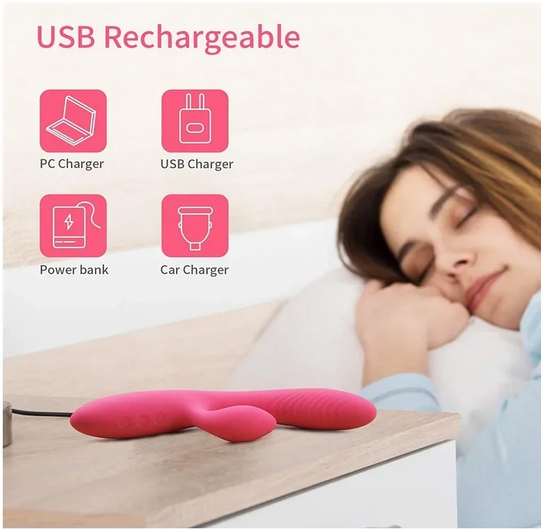 Vibrador Flexible y Estimulador de Clitoris SOHIMI