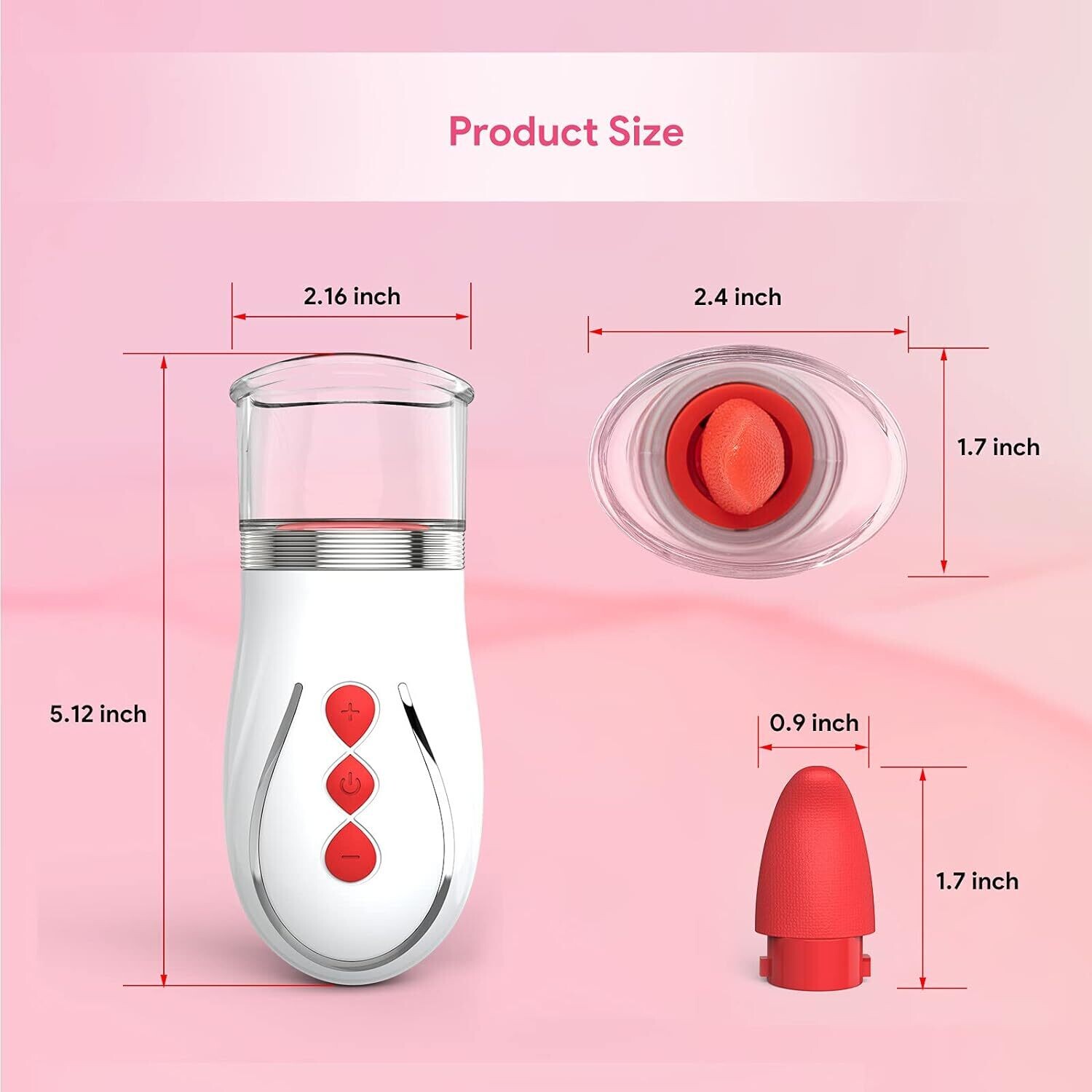 SUCCIONADOR y VIBRADOR CON LENGUA BEGONIA