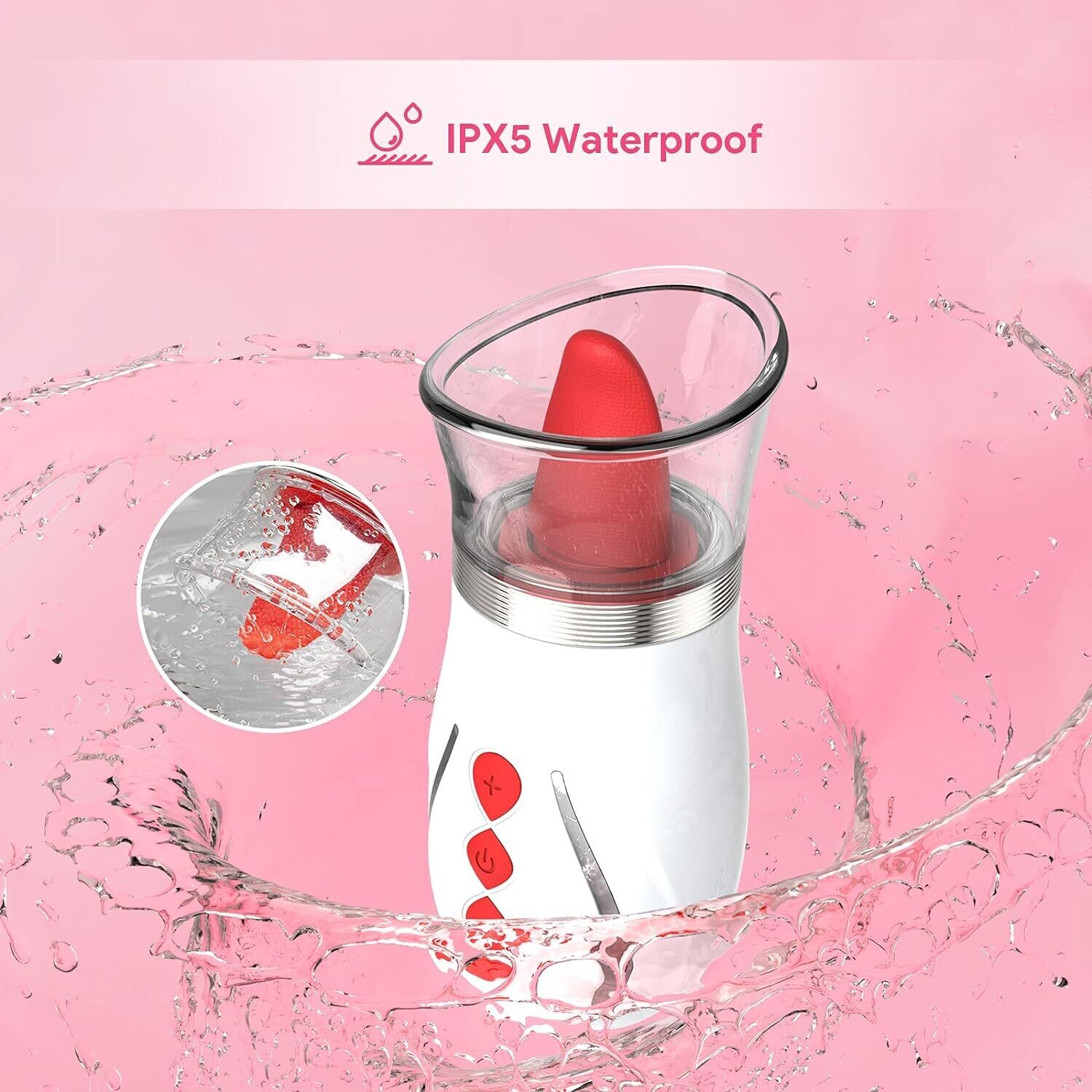 SUCCIONADOR y VIBRADOR CON LENGUA BEGONIA