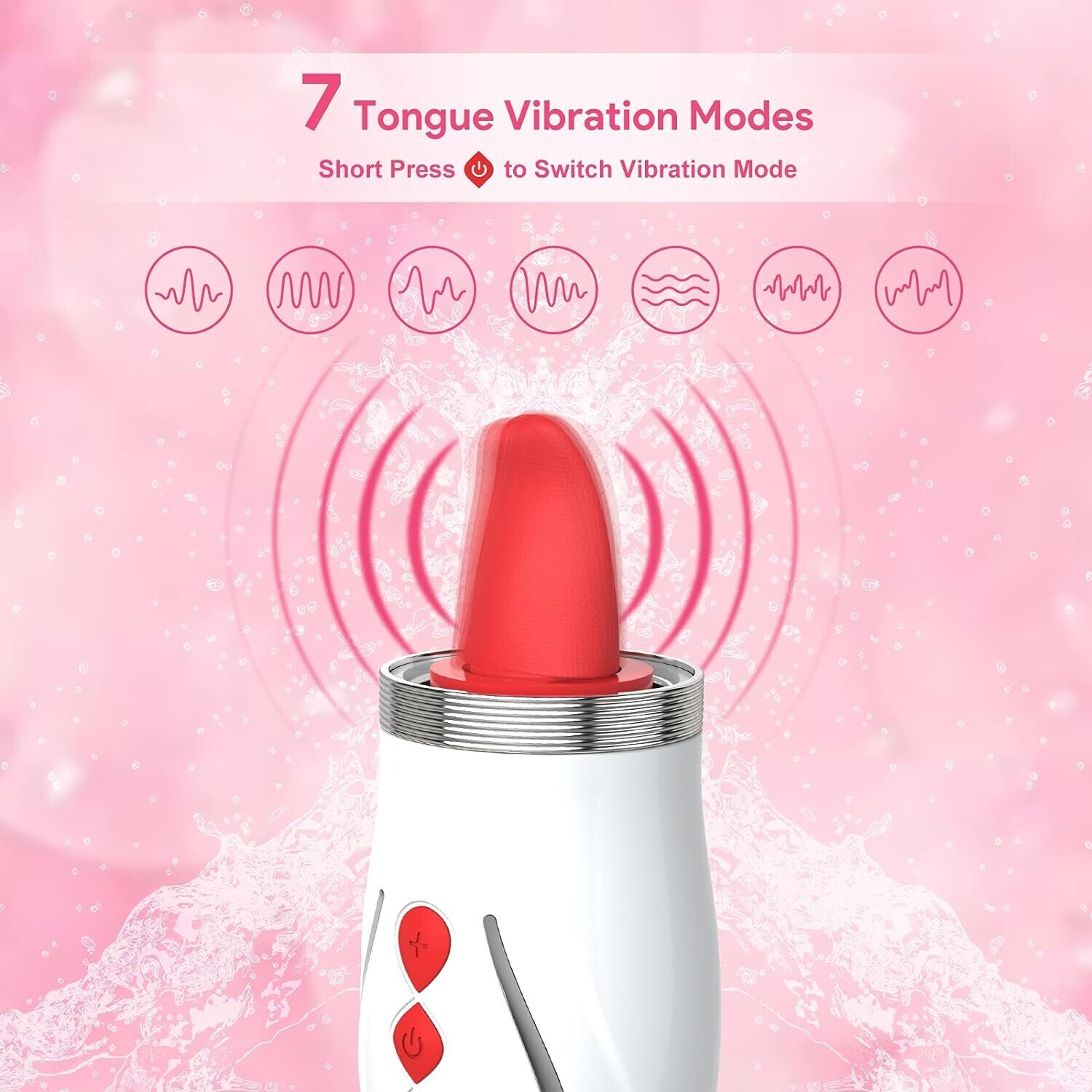 SUCCIONADOR y VIBRADOR CON LENGUA BEGONIA