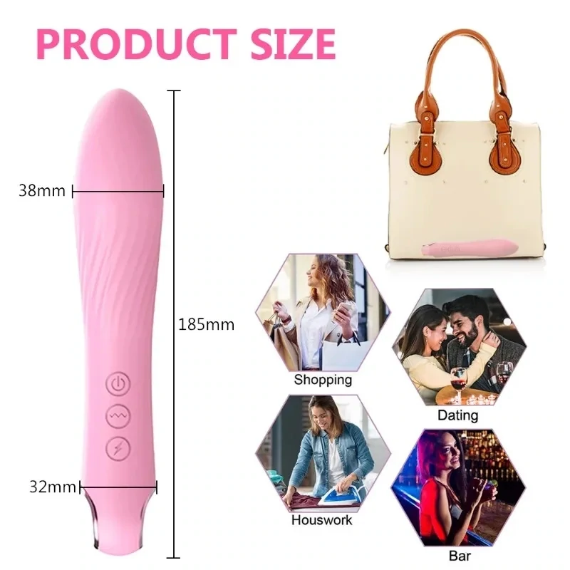 VIBRADOR ESTIMULADOR DE PUNTO G CON ELECTRIC SHOCK