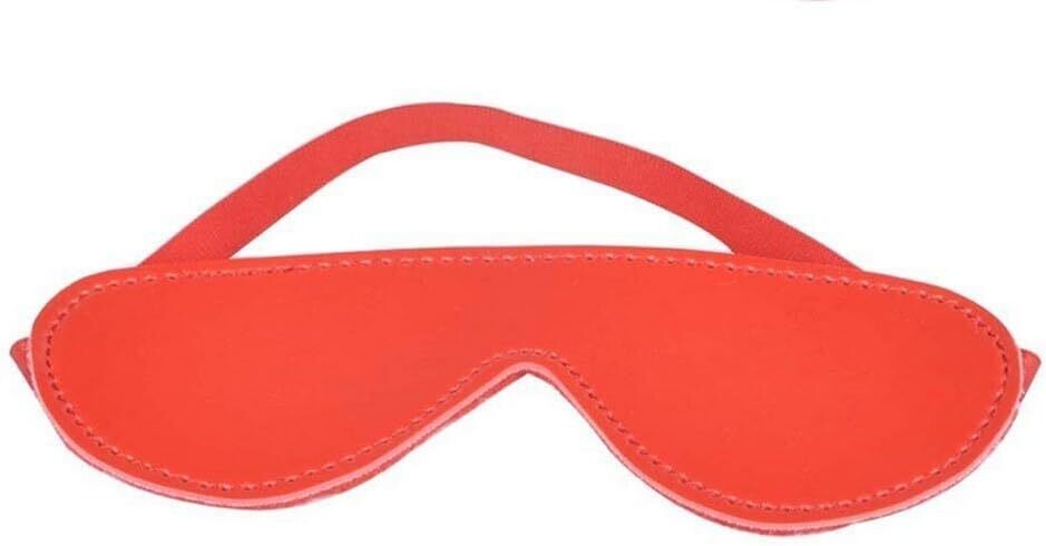 KIT BONDGE DE CUERO Y PELUCHE ROJO