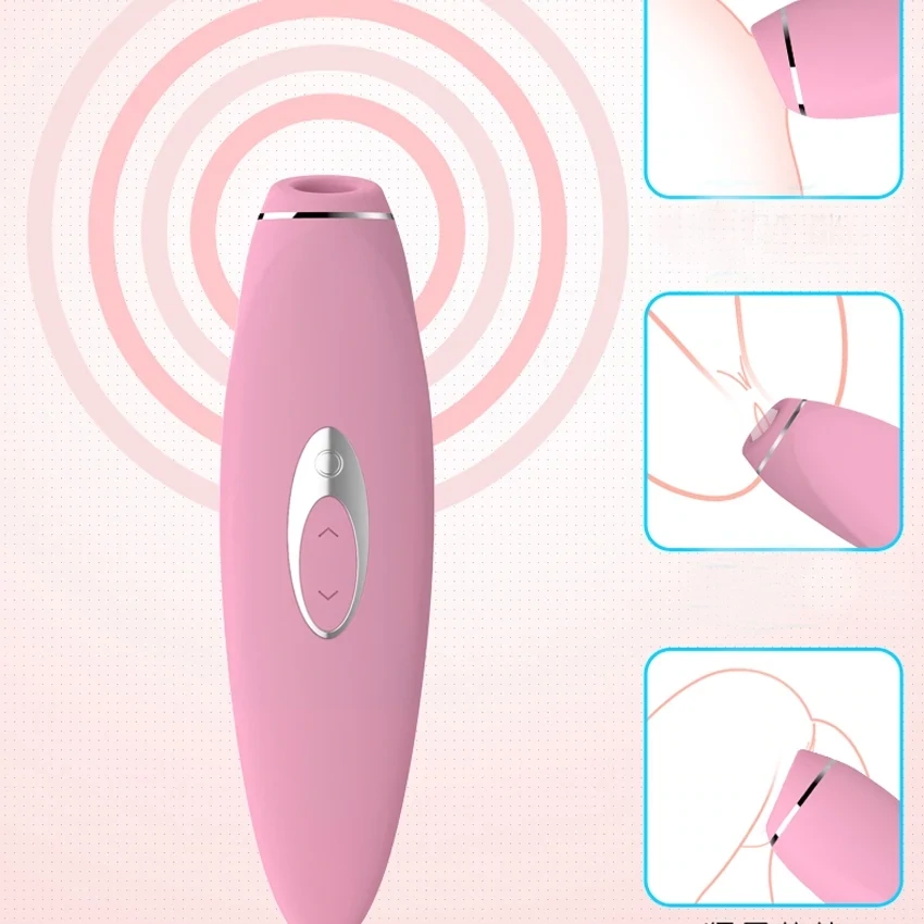 Vibrador con Pulsador para Clítoris
