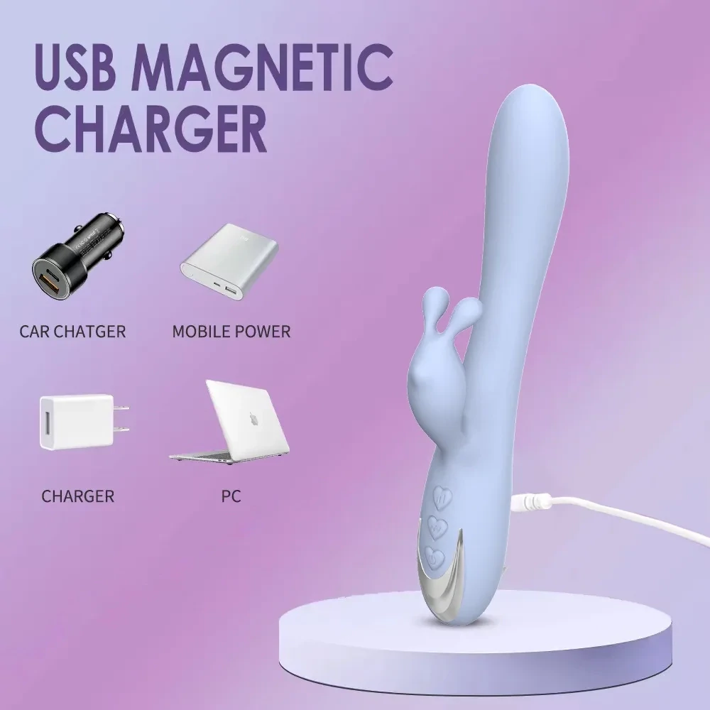 VIBRADOR DE CONEJO DOBLE PUNTO G