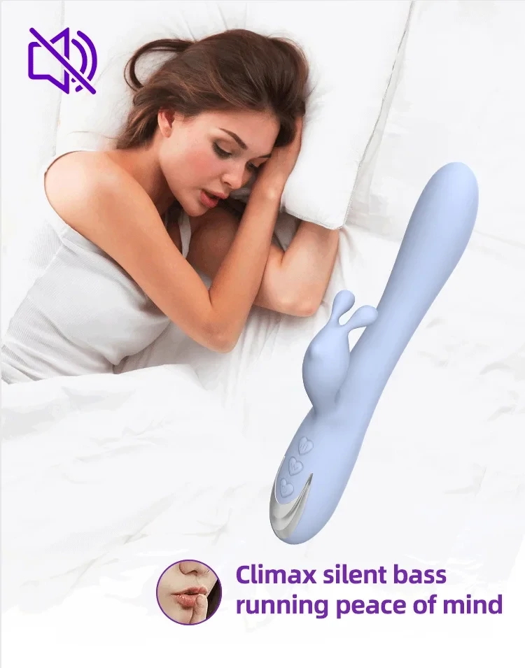 VIBRADOR DE CONEJO DOBLE PUNTO G